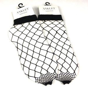 NWT 2 Pair Lot Nordstrom Fishnet Socks.